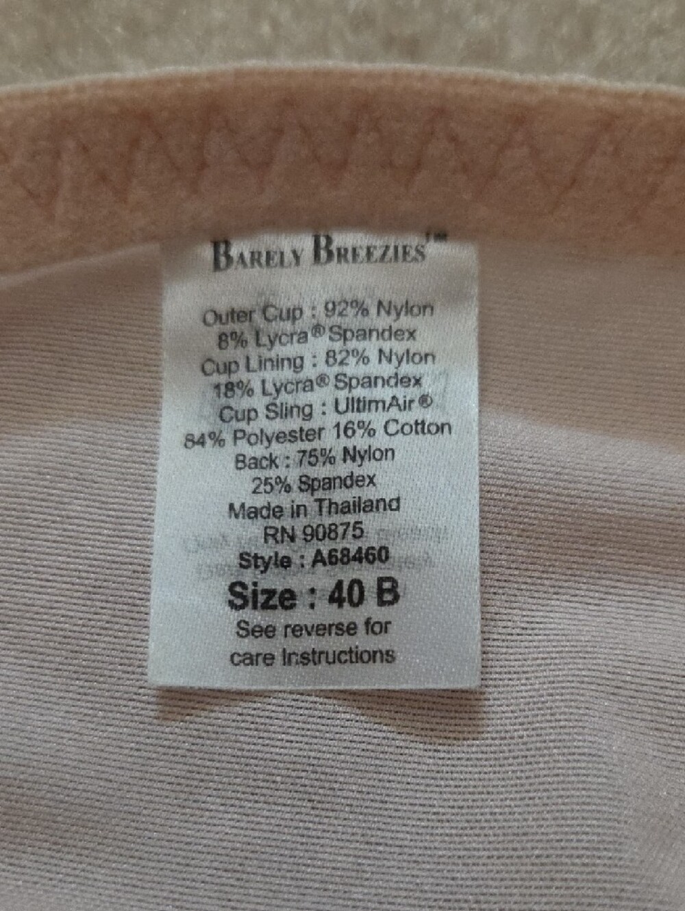 Breezies Lace Front-Closure Comfort Bras in Pink, Beige, Taupe - Picture 2 of 6